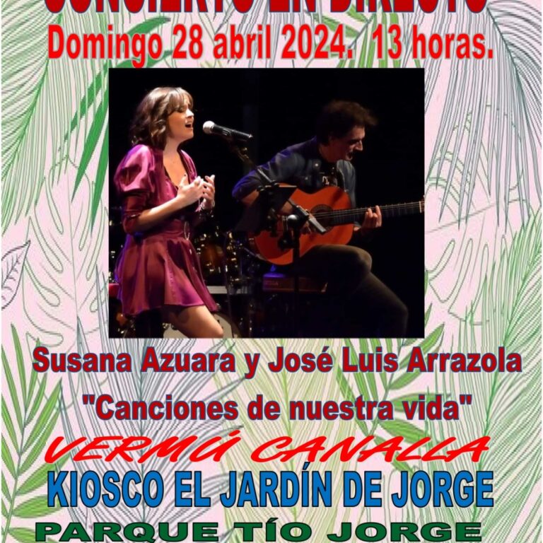 cartel concierto Susana Azuara y José Luis Arrazola