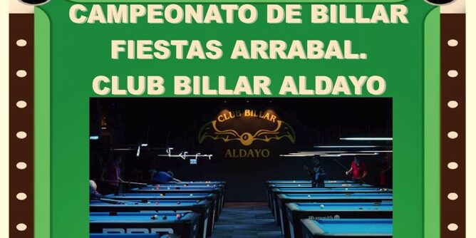 Cartel Campeonato de Billar