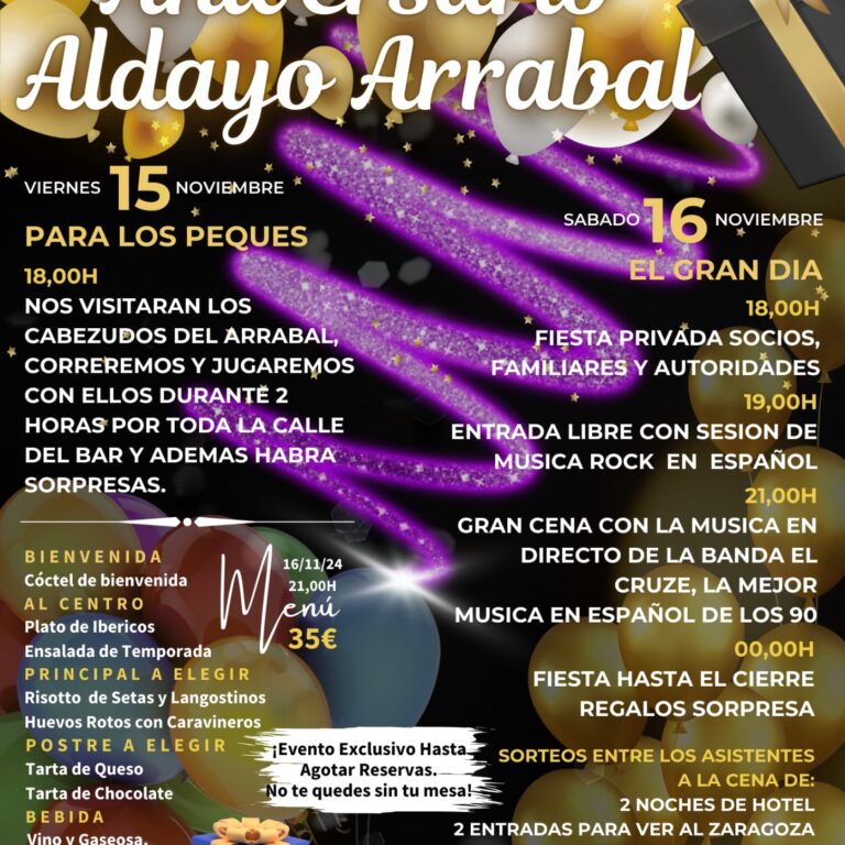 Aniversario Aldayo