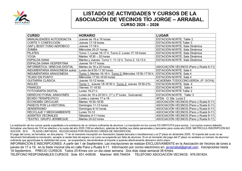 Cursos 2025-2026