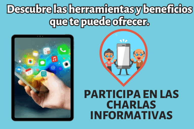 CARTEL CHARLA INFORMATIVA MAYORES CONECTADOS Mayores conectados